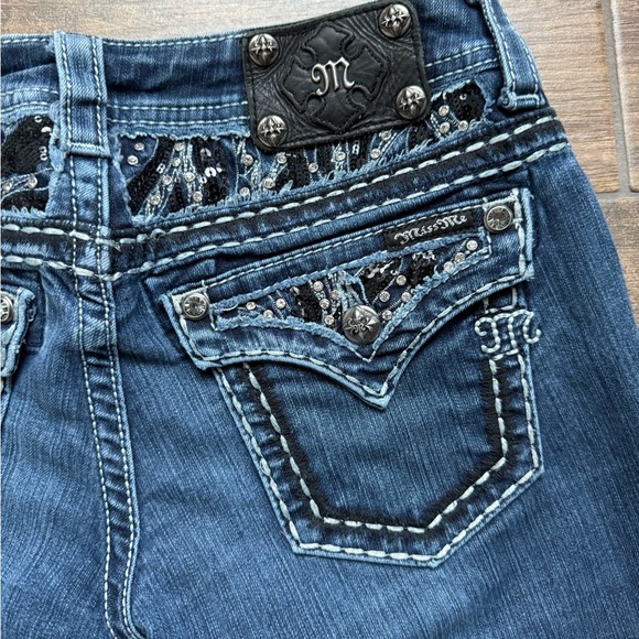 Miss Me Dark Blue Skinny Jeans - Picture 4 of 13